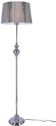 Srebrna lampa stojąca z nitkowym abażurem - V165 C9-B38