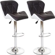 Stołek barowy MCW-A92 (zestaw 2 szt.),  brązowy