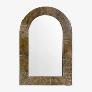 Lustro Ścienne Z Naturalnego Kamienia Alune Zielony Marmur Forest & 60 X 90 Cm - Sklum