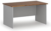 Biurko PRIMO GRAY, 140x80 cm, szary/orzech