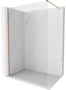 Mexen Kioto-X ścianka prysznicowa Walk-in 50 x 200 cm, transparent 10 mm, miedź szczotkowana - 800-050-101-65-00-X