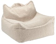 Jasnobrązowy dziecięcy worek do siedzenia z materiału bouclé Chair – Wigiwama