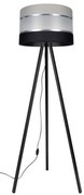 Lampa stojąca CORAL 1xE27/60W/230V wenge/czarny/szary/chrom