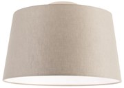 Nowoczesna lampa sufitowa z abażurem w kolorze taupe 35 cm - Combi