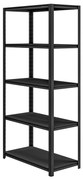 Regał garażowy metalowy otwarty czarny, 900x1830x450 mm: SAM All Black