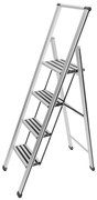 Aluminiowa drabina, 4-stopniowa, WENKO