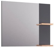 Lustro łazienkowe L-WOOD 79 cm antracyt KROFAM