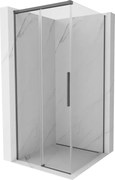 Mexen Rox kabina prysznicowa rozsuwana 110 x 110 cm, transparent, gun gray szczotkowany - 8C2-110-110-66-00