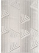 Dywan nowoczesny 3D Helix Geometria kremowy 60 cm x 110 cm