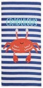 Niebieski ręcznik plażowy 160x76 cm Crabulous – Catherine Lansfield