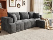 Kanapa narożna w kształcie litery L - 3 osoby - Kanapa Cloud - Elastyczna kombinacja - Montaż nie jest wymagany - Szary