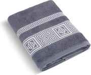 Ręcznik kąpielowy Grecka kolekcja szaroniebieski, 70 x 140 cm