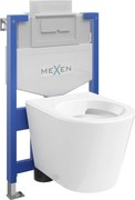Mexen zestaw podtynkowy WC stelaż Fenix XS-U z miską WC Rico, biały połysk - 6853372XX00