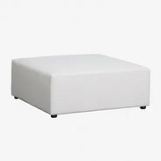 Pufa 90x90 Cm Do Sofy Modułowej Kata Tkaniny Beżowy Krem - Sklum