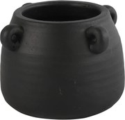 Czarna cementowa donica CELTIC Wielkość: S