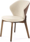 Krzesło do jadalni na orzechowych nogach K583 Halmar