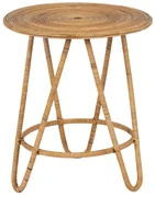 Rattanowy okrągły stolik ø 60 cm – Ixia