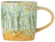 Żółto-jasnozielona kamionkowa filiżanka 400 ml Milani – Bloomingville