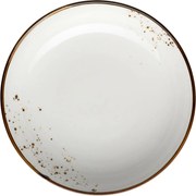 Mäser Głęboki talerz Pintar White brązowe kropki21 cm