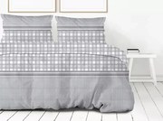 Pościel satynowa BAWARIA 160X200 szara Premium GRENO