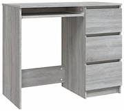 Biurko z szufladami w kolorze szarego dębu sonoma D5-R14