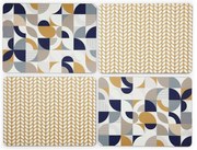 Korkowo-papierowe maty stołowe 4 szt. 21.5x29 cm Bauhaus – Cooksmart ®