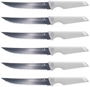 Biały komplet 6 noży do steków Z5-D50