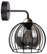 Kinkiet SOLO BLACK 1xE27/60W/230V czarny/złoty