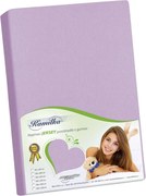 Bellatex  Prześcieradło Jersey Kamilka fioletowy, 160 x 200 cm