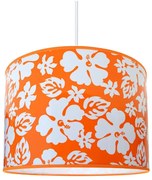 Żyrandol dziecięcy FLOWERS 1xE27/60W/230V pomarańczowy