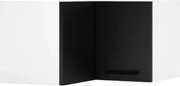 Szafka kuchenna narożna 60 DENIS WRN 36 P/L czarna mat STOLKAR