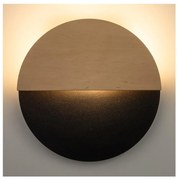 LED Kinkiet LUNA LED/7W/230V śr. 26 cm czarny/beżowy