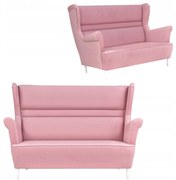 Sofa dwuosobowa uszak Zoja Family Meble różowa