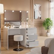 Toaletka biały wysoki połysk 120x60x78.6 marla