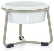 Porcelanowa miska ze stojakiem dla psów ø 20 cm Pranzo Greige M – MiaCara