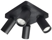 Rabalux 73084 - Oprawa punktowa YORLI 4xGU10/7W/230V czarna