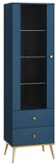 Witryna wysoka BLU granatowa ML MEBLE
