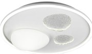 Biała lampa sufitowa LED ze zdalnym sterowaniem i ściemniaczem Pebble – Trio