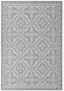 Dywan zewnętrzny dwustronny Duet Ornament szaro-kremowy 120 cm x 170 cm