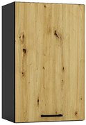 Szafka kuchenna górna 45 cm grafit + dąb artisan S5-H46