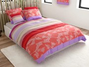 PrzytulneMieszkanie.pl PrzytulneMieszkanie.pl Pościel z bawełny Renforcé IMARA czerwona Rozmiar pościeli: 2 szt 80 x 80 cm | 200 x 220 cm