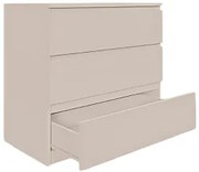 Komoda BASIC 3 szuflady – Kaszmir | 80x75x40 cm