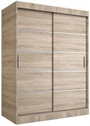 Szafa przesuwna dąb sonoma 150 cm K7-D80