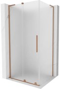 Mexen Velar L kabina prysznicowa rozsuwana 110 x 75 cm, szron, miedź szczotkowana - 871-110-075-33-65