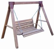Drewniana huśtawka ogrodowa wolnostojąca dla dzieci M1-D70