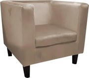 Fotel GRON VELVET beżowy ATOS