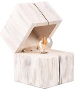 Biała lampa stołowa (wys.16 cm) Treasure – Trio