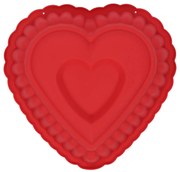 Silikonowa forma do pieczenia w kształcie serca, 25 x 16 x 7 cm