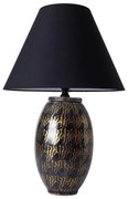 Lampa stołowa RAMZES 1xE27/40W/230V czarna