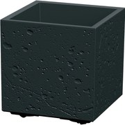 Doniczka SIERRA SQUARE BETON EFFECT 28,8 cm, czarny, S